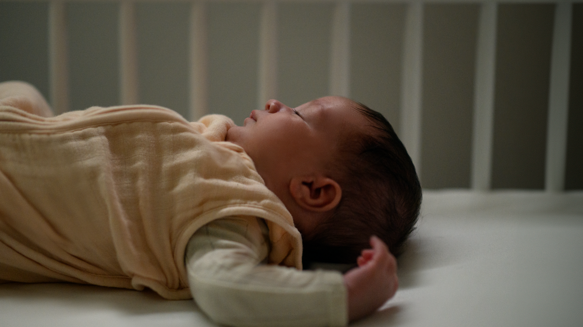baby sleeping in crib