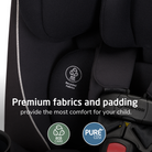 Pria™ Max All-in-One Convertible Car Seat - premium fabrics and padding provide the most comfort for your child