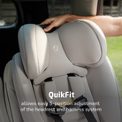 Pria™ All-in-One Convertible Car Seat - QuikFit allows easy 5-position adjustment of the headrest and harness system