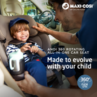 Andi 360 Rotating All-in-One Convertible Car Seat - made to evolve with your child