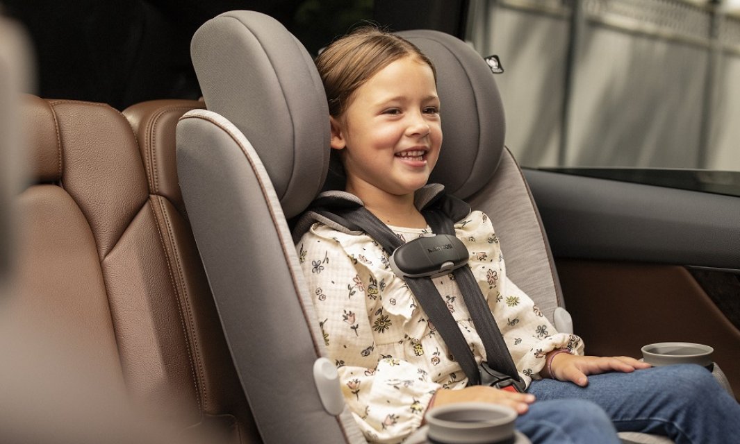 mother smiling at baby in Maxi-Cosi Convertible Car Seat