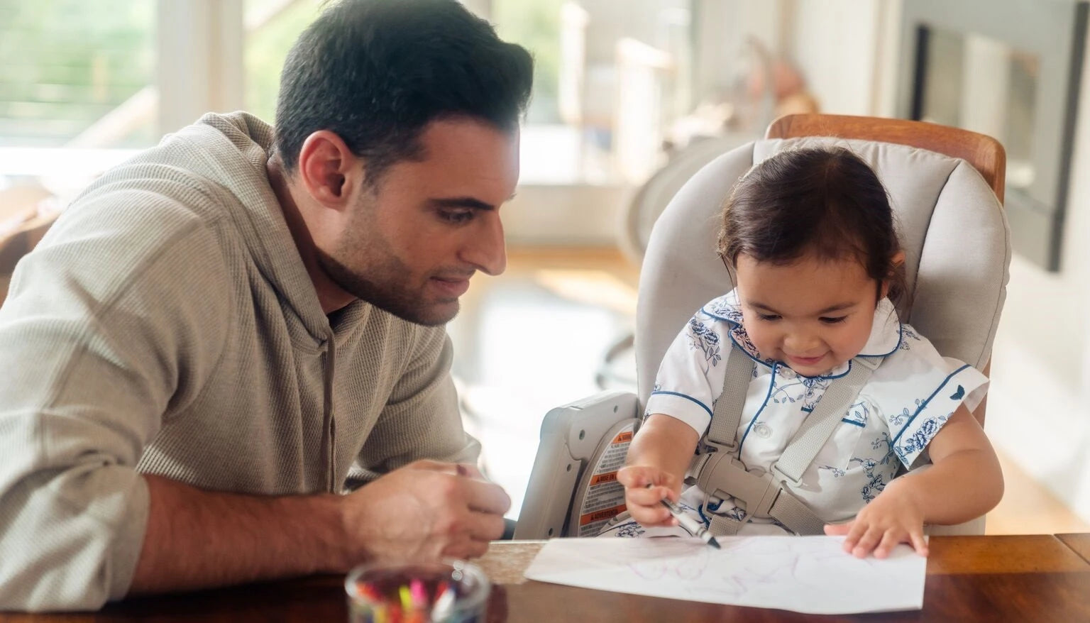 Toddler in Minla High Chair