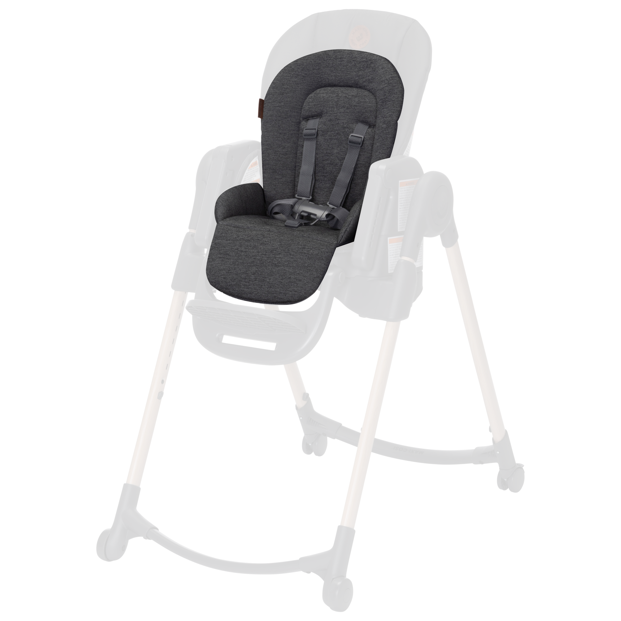 evenflo high chair cover Minla 6-In-1 High Chair Inlay Replacement Seat Pad Classic Graphite