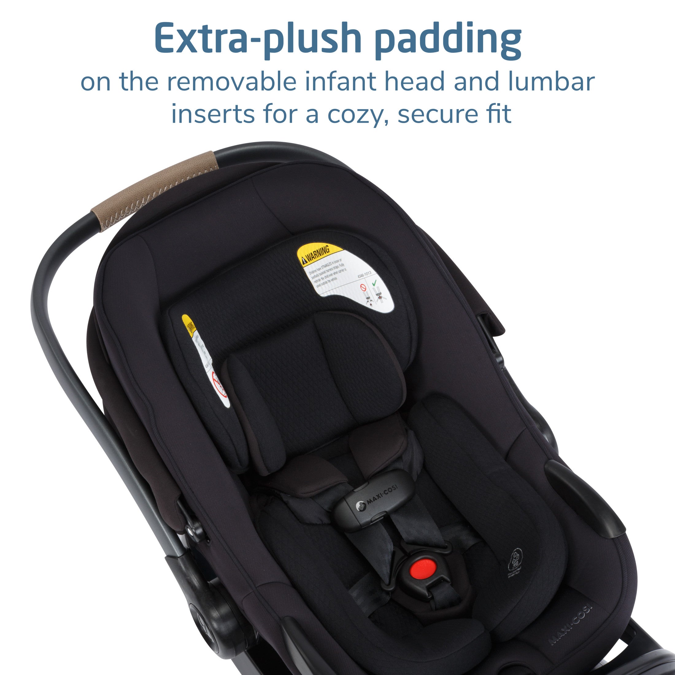Oxford Cabin Lightweight Travel Stroller with Ambra Infant Car Seat in Truffle Caspian Caviar / Sea Shadow