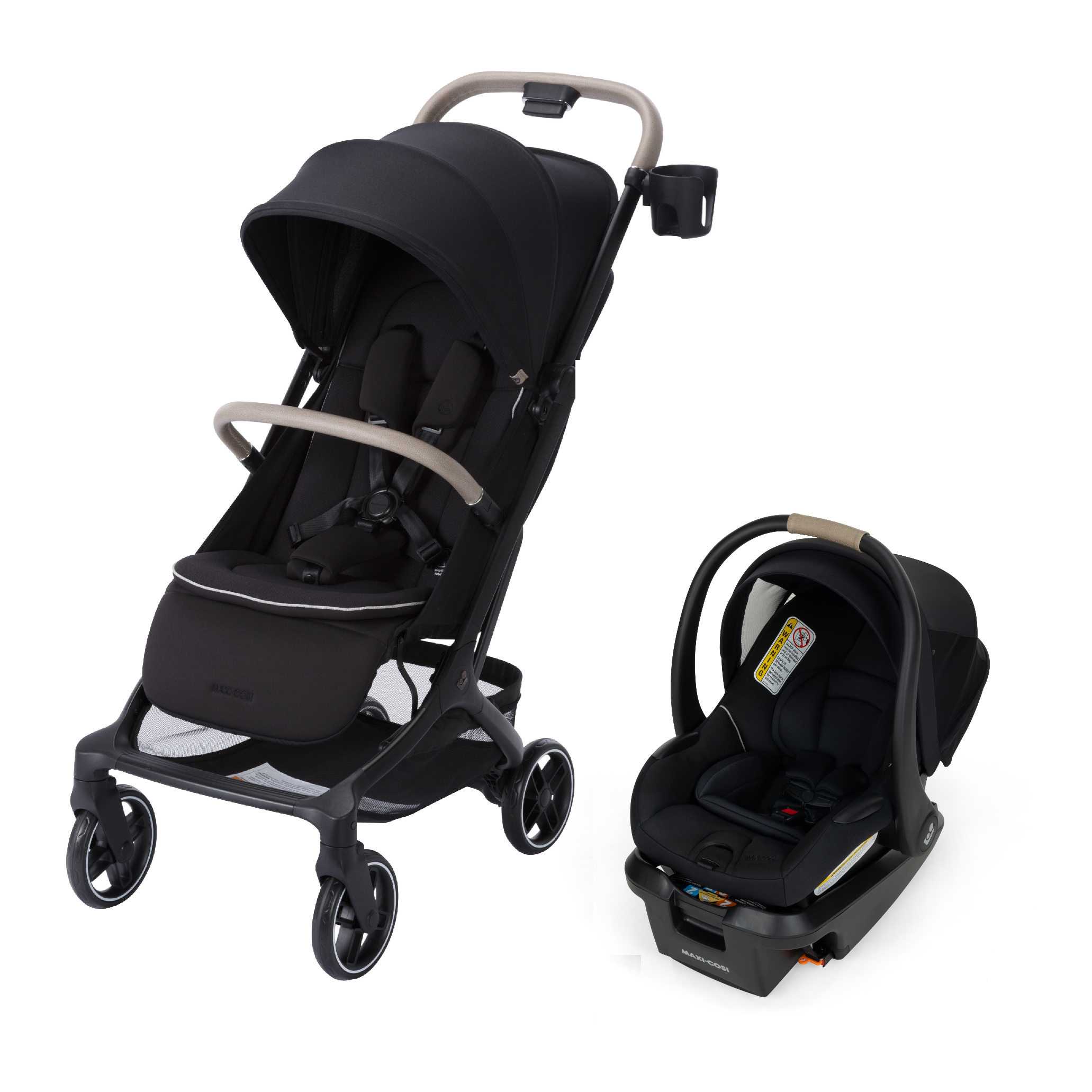 Oxford Cabin Travel System with Mico Pro+ Infant Car Seat in Sea Shadow Truffle / Sea Shadow