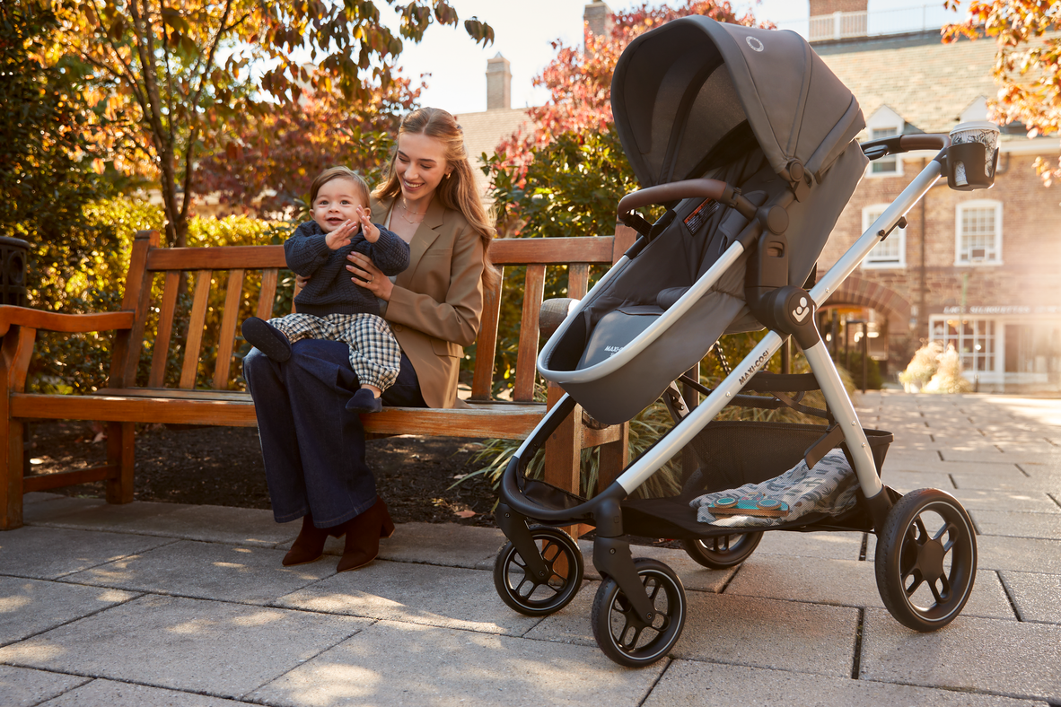brown stroller travel system Siena Luxe Modular Travel System – Maxi-Cosi