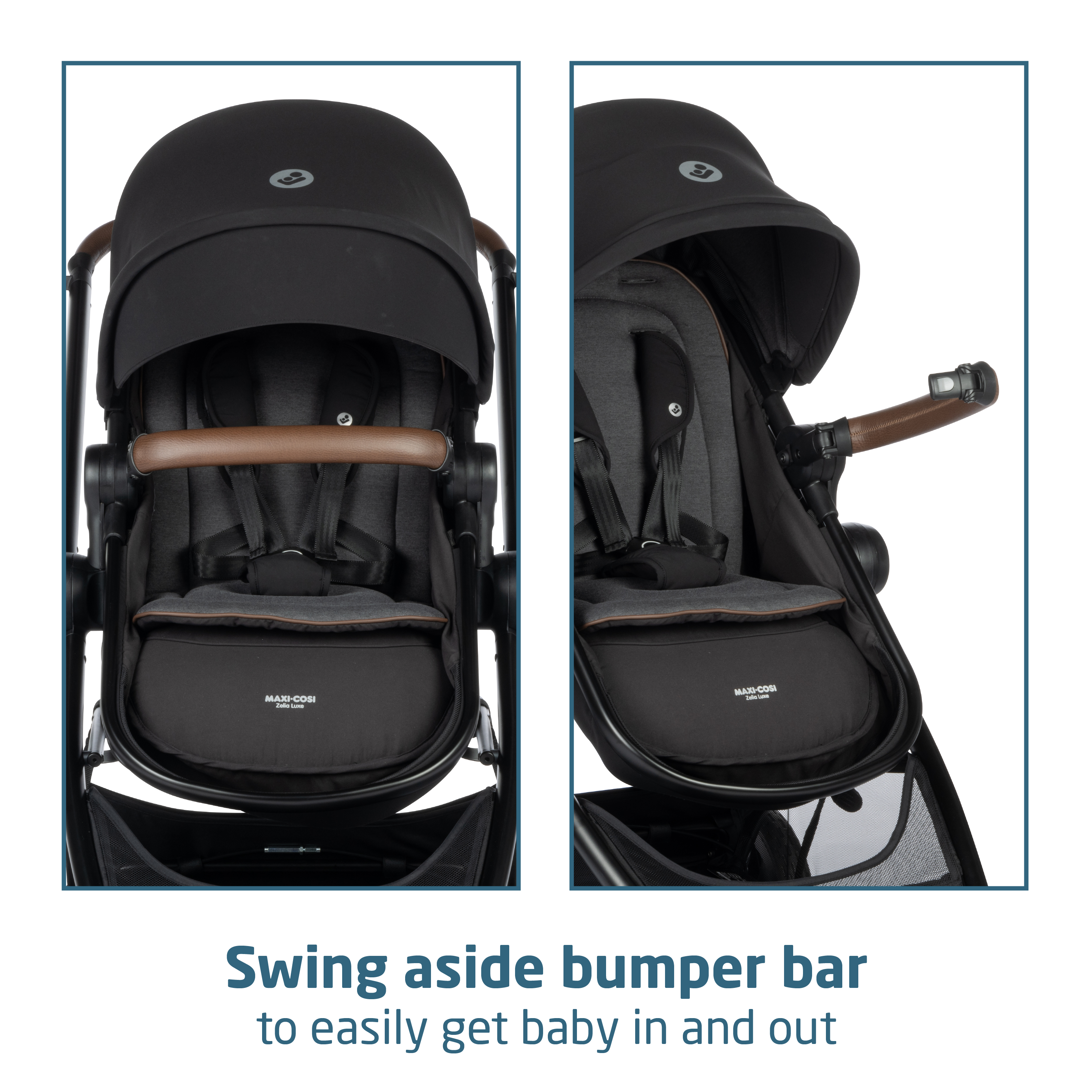 Maxi-Cosi Zelia Luxe 5-in-1 Modular Travel System, New Hope Navy
