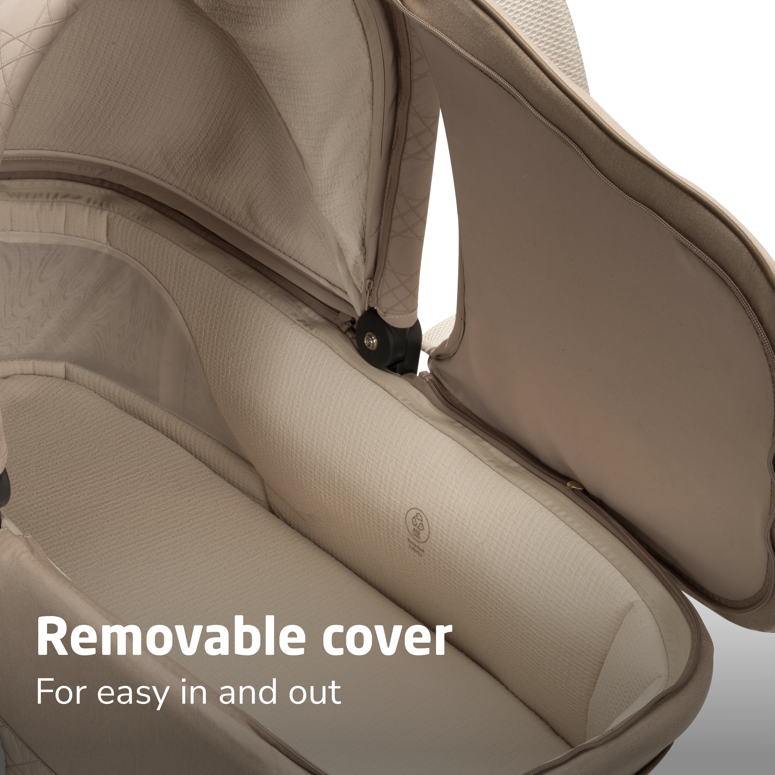 Carriage Accessory - removable cover for easy in and out