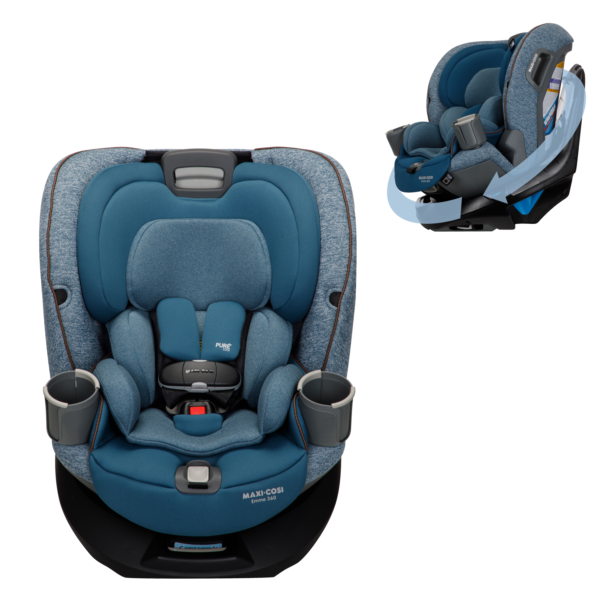 Maxi Cosi Emme 360 Rotating All in One Convertible Car Seat Navy Wonder