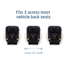 Kani 4-in-1 Convertible Car Seat - fits 3 across most vehicle back seats - under 20" width
