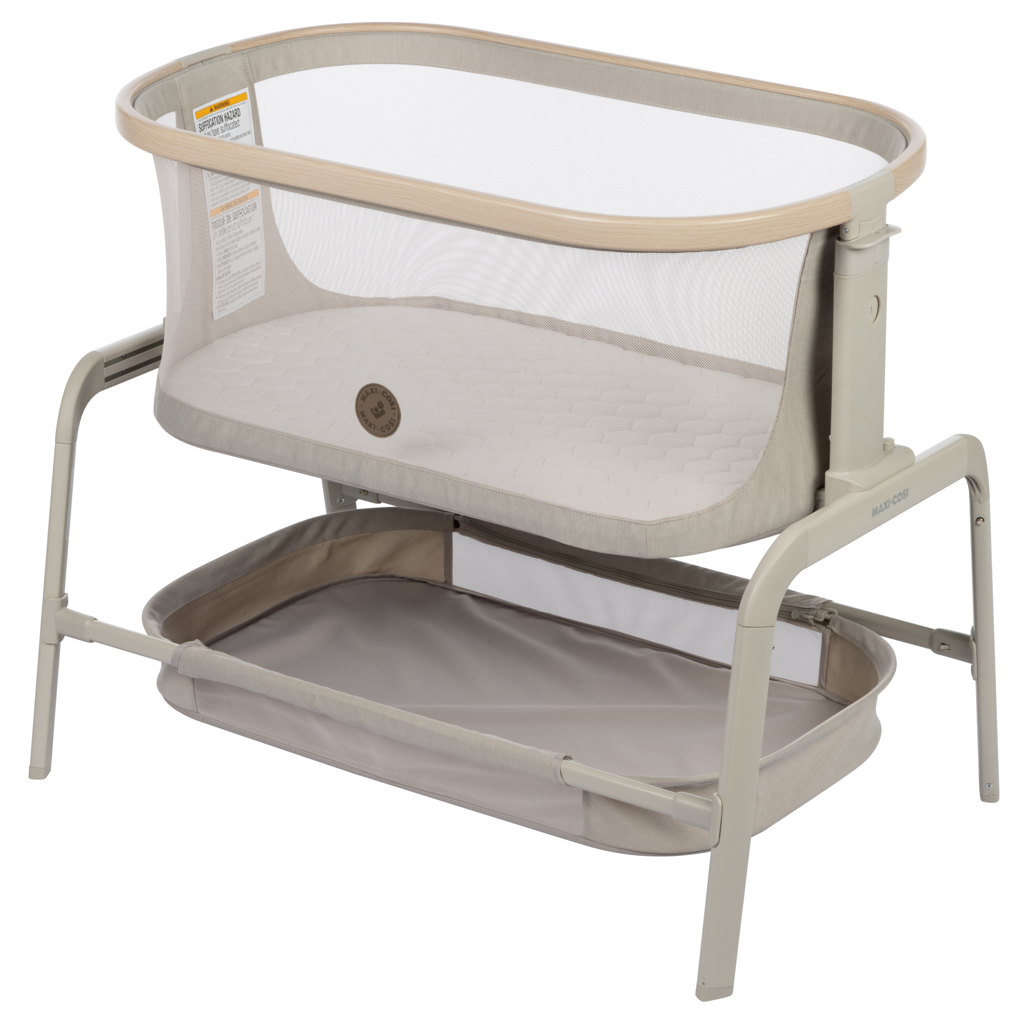 Iora Bedside Bassinet - Classic Oat - EcoCare