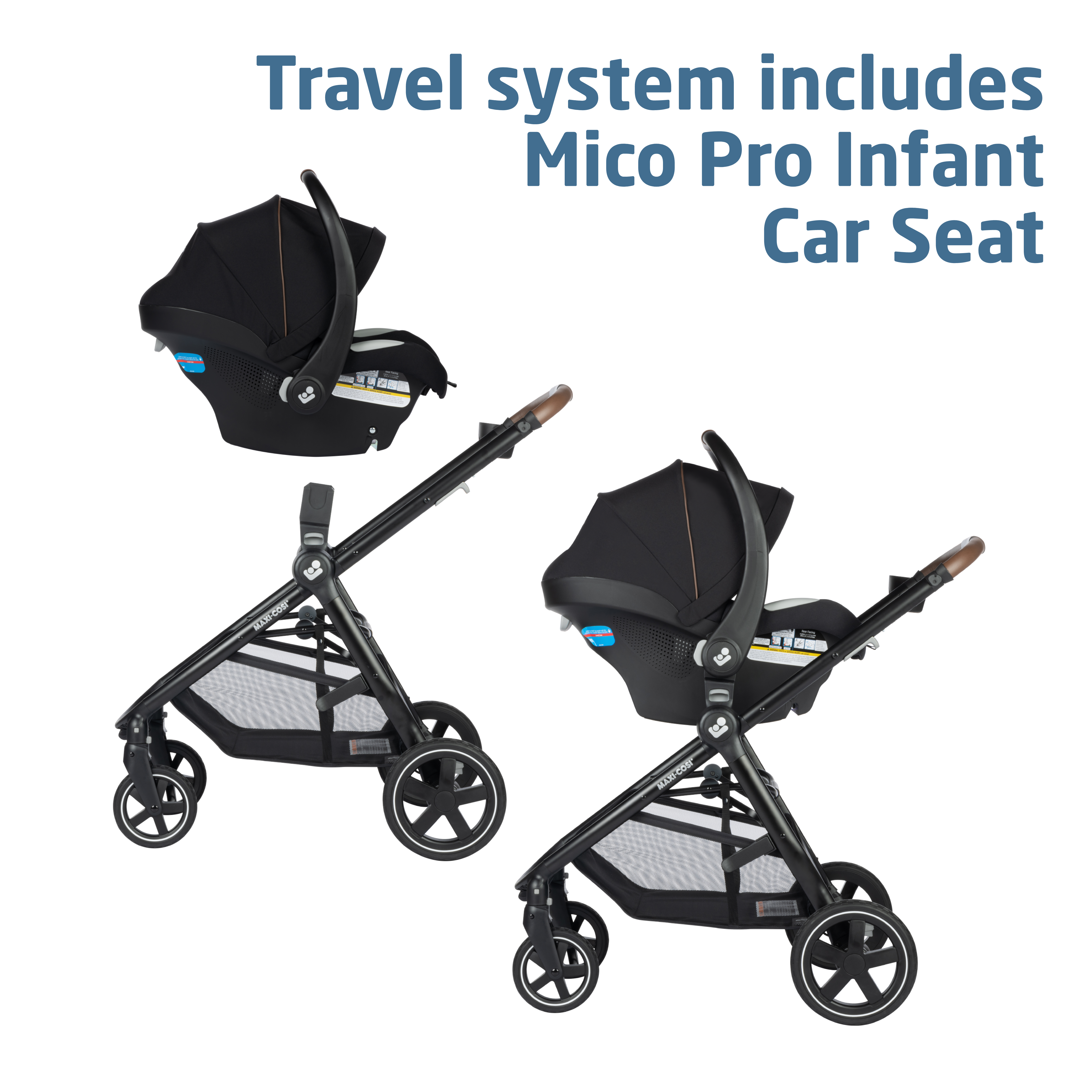 Maxi-Cosi Zelia Luxe 5-in-1 Modular Travel System, New Hope Navy