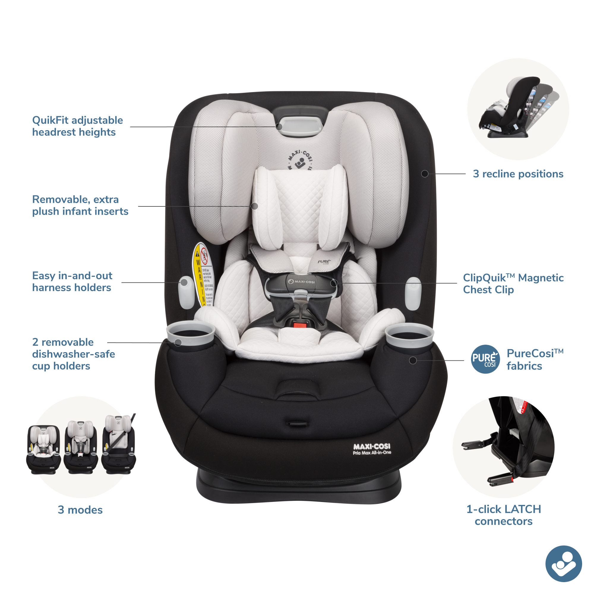 3 in one booster seat best sale