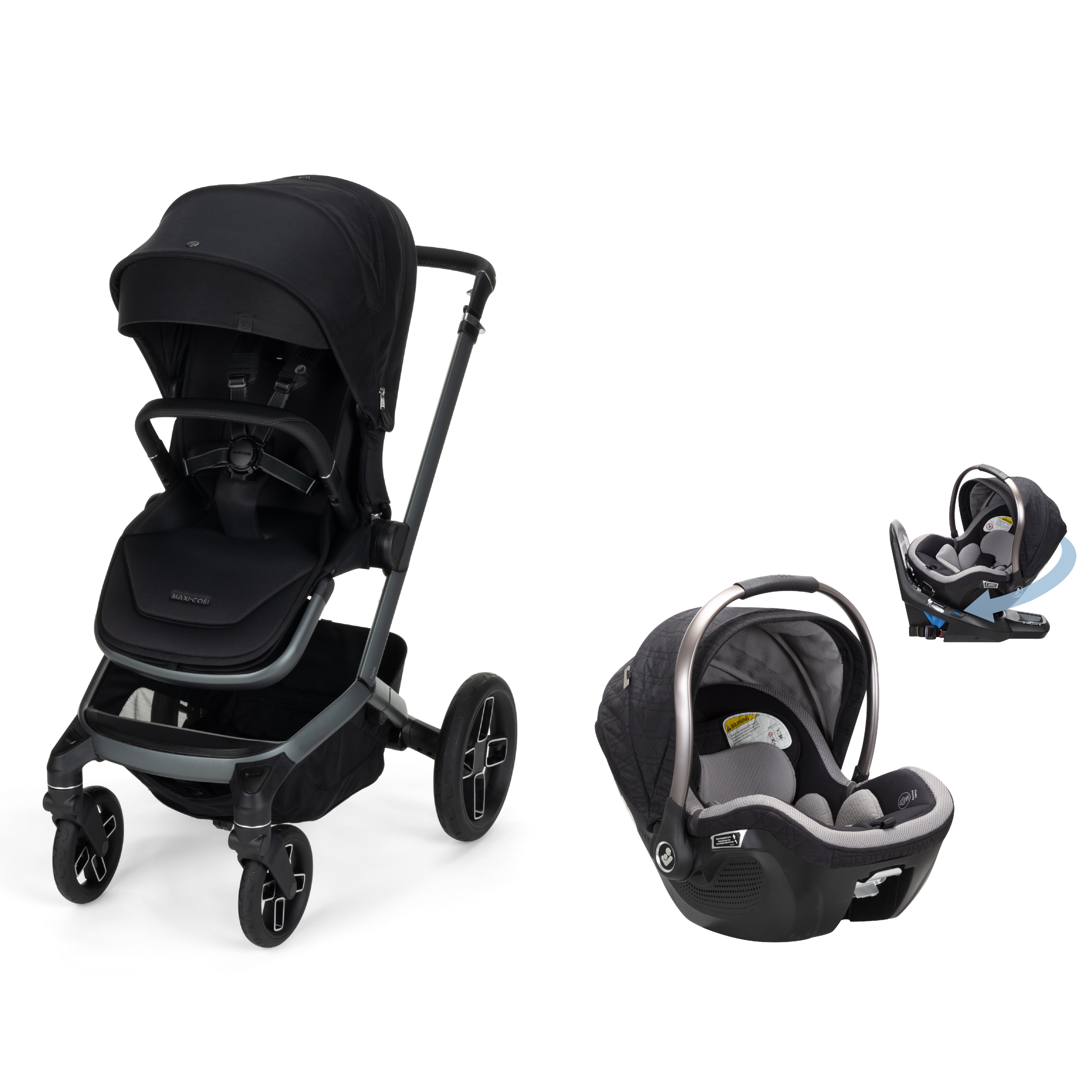 Fame™ Modular Travel System with Peri™ 180° Rotating Infant Car Seat