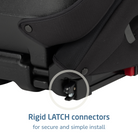 RodiSport Booster Car Seat - rigid LATCH connectors for secure and simple install