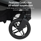 Fame™ Modular Stroller - features CosiCruise all-wheel suspension with large puncture-proof tires for a smooth, secure ride