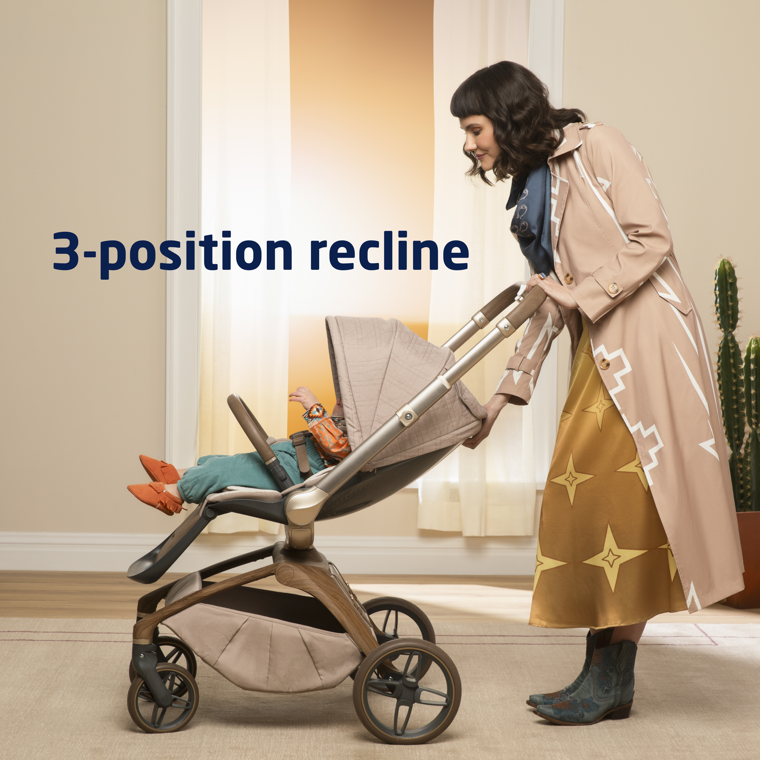 Tana 360° Rotating Modular Stroller - 3-position recline