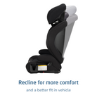 RodiSport Booster Car Seat - recline for more comfort and a better fit in vehicle