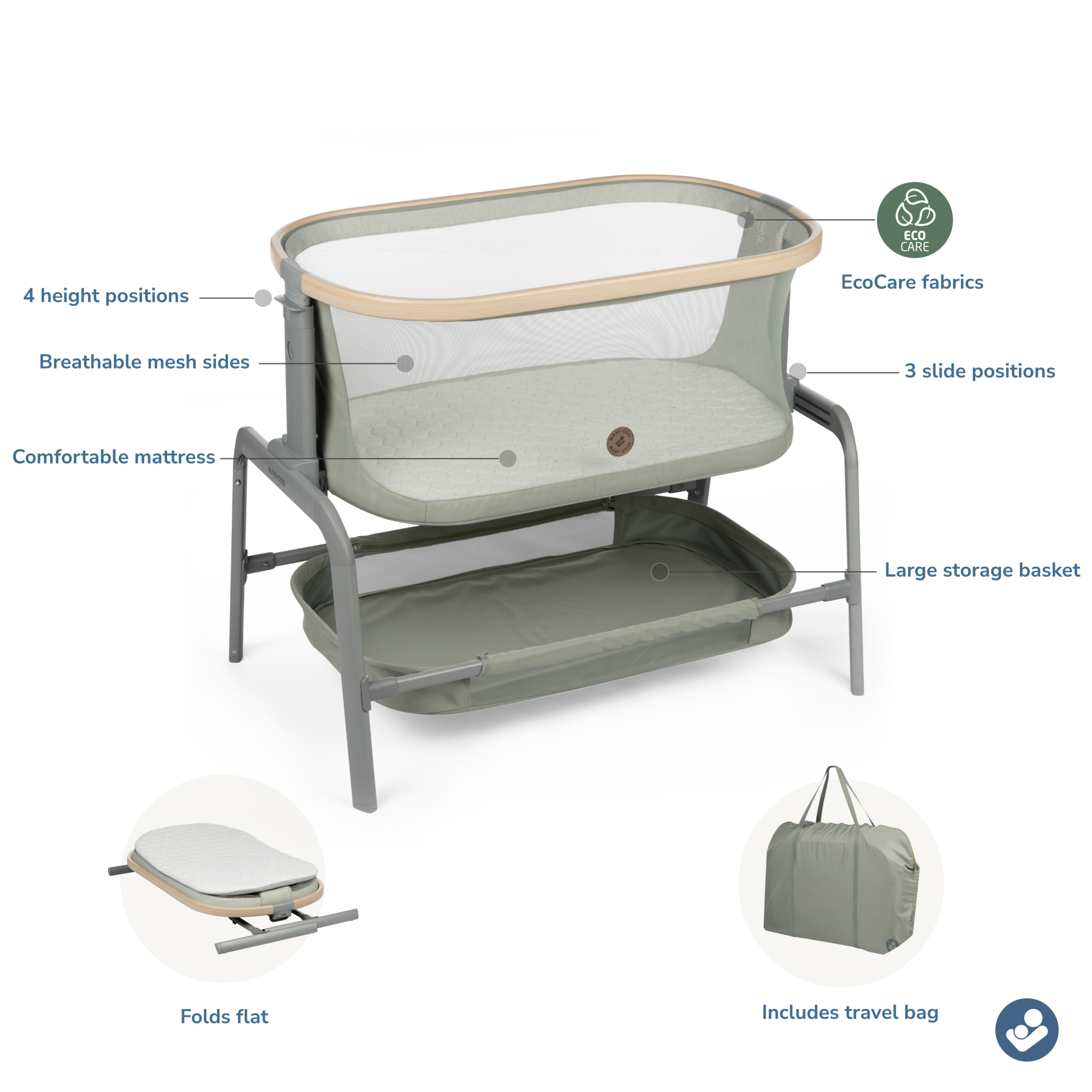 Comfortable bassinet mattress sales