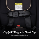 Kani 4-in-1 Convertible Car Seat - ClipQuik magnetic chest clip for struggle-free buckling