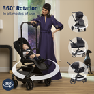 Tana Stroller - 360 degree rotation in all modes of use