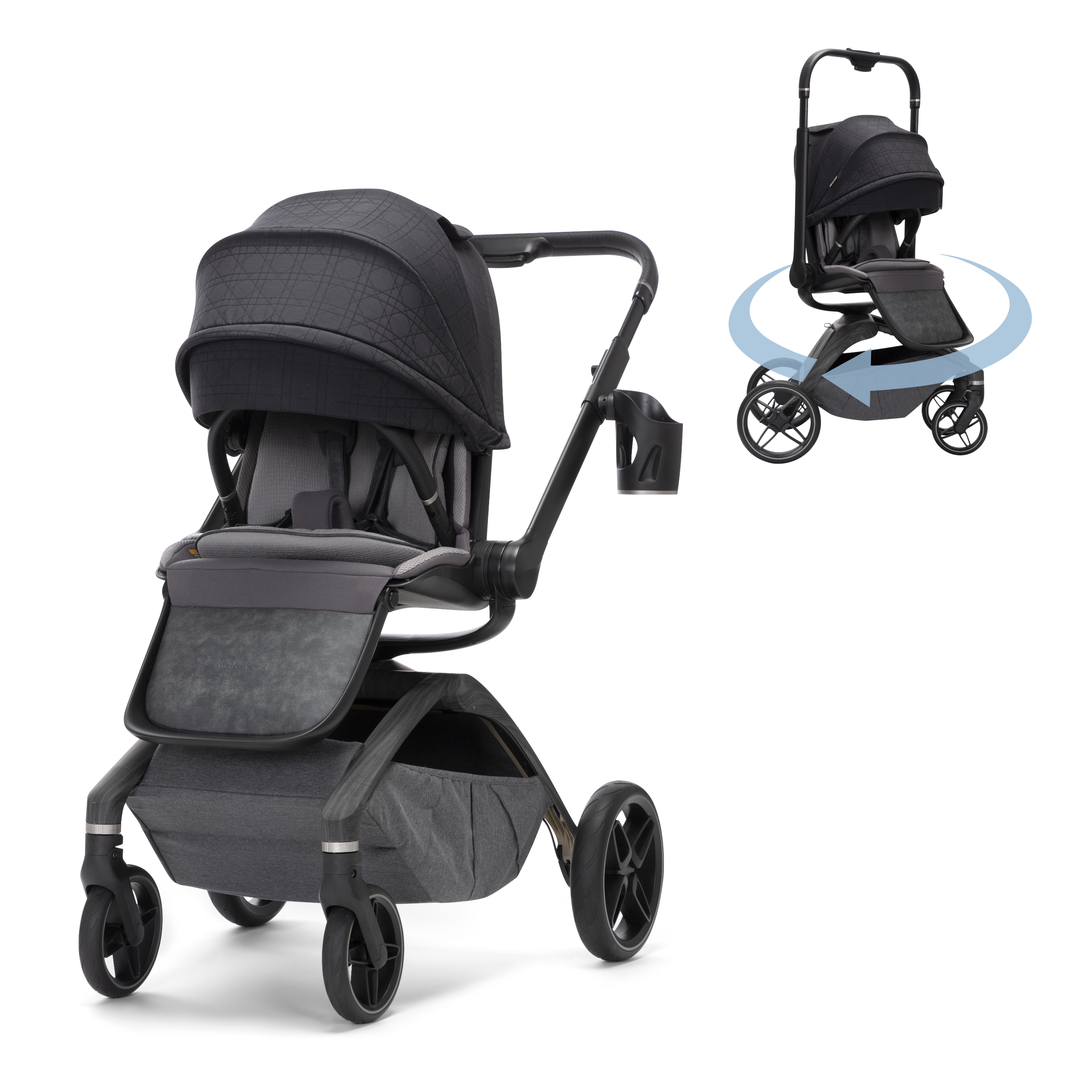 Tana 360° Rotating Modular Stroller - Onyx Heritage