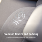 Pria™ All-in-One Convertible Car Seat - premium fabrics and padding provide the most comfort for your child