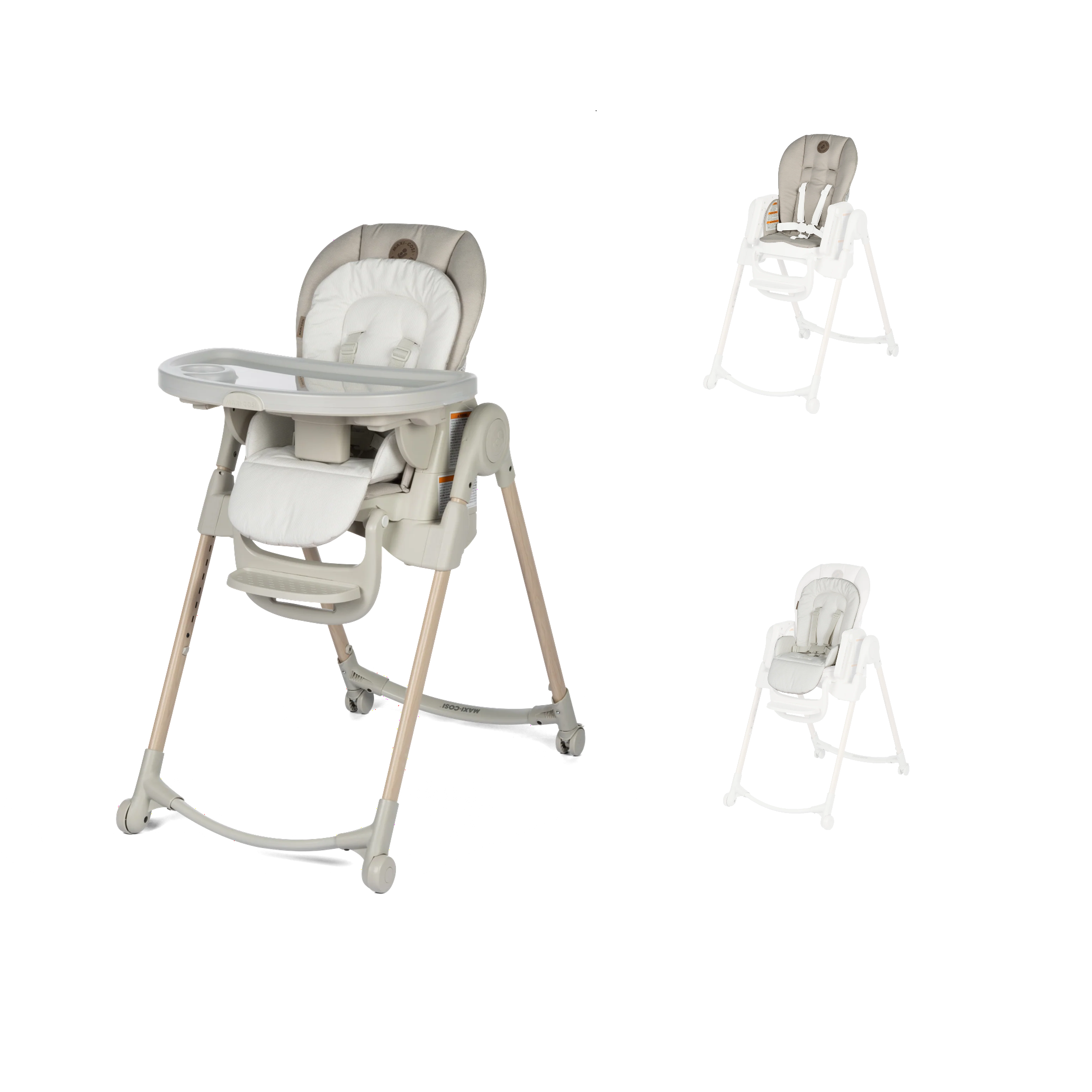 maxi cosi high chair oat Minla 6-In-1 High Chair with Bonus Seat Pad and Inlay in Classic Oat
