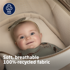 Carriage Accessory - soft, breathable 100%-recycled fabric