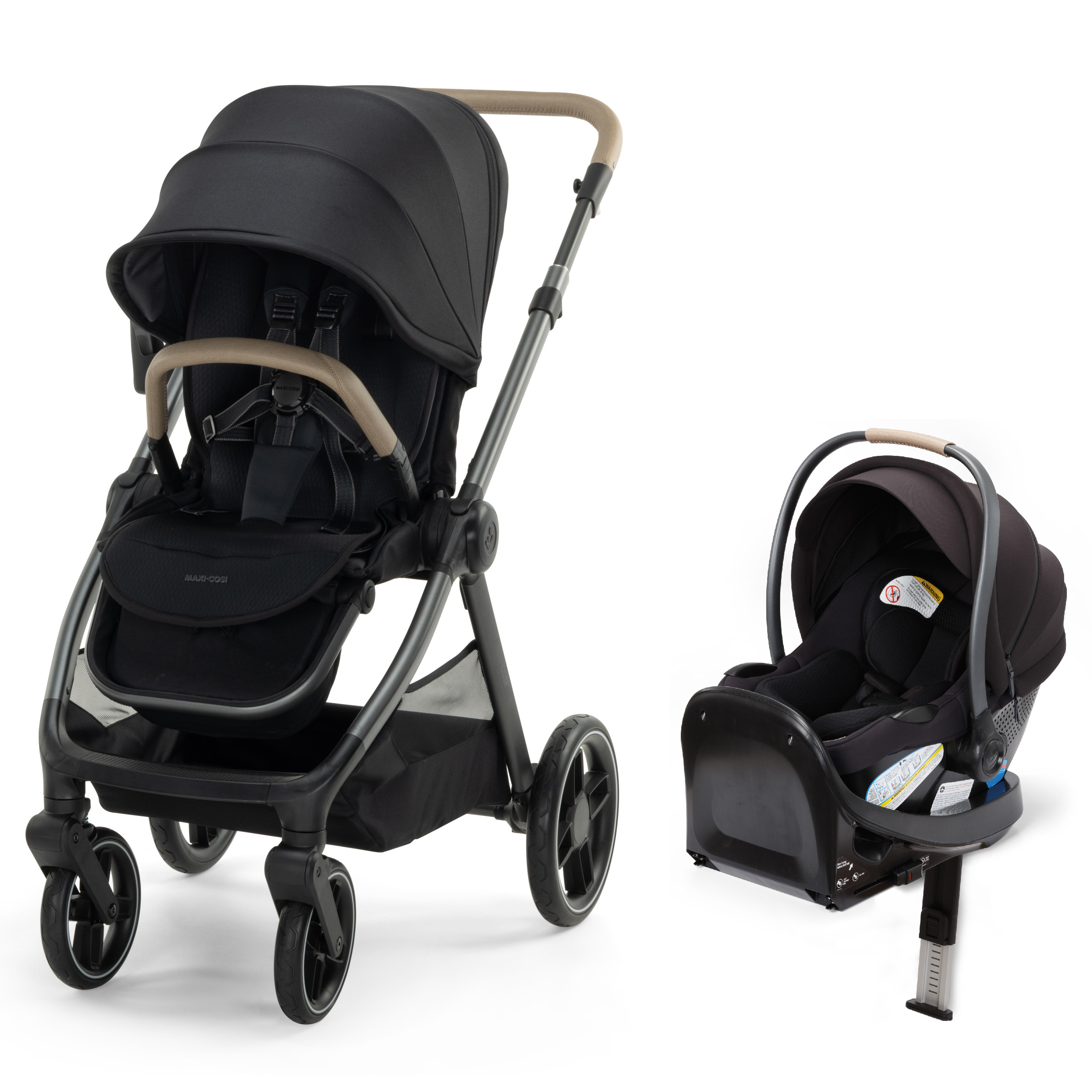 bassinet stroller and car seat Oxford Modular Stroller with Ambra Ultra-Lightweight Infant Car Seat in Caspian Caviar