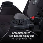 Pria™ Max+ All-in-One Convertible Car Seat - accommodates two-handle sippy cup with a spill-proof snack holder