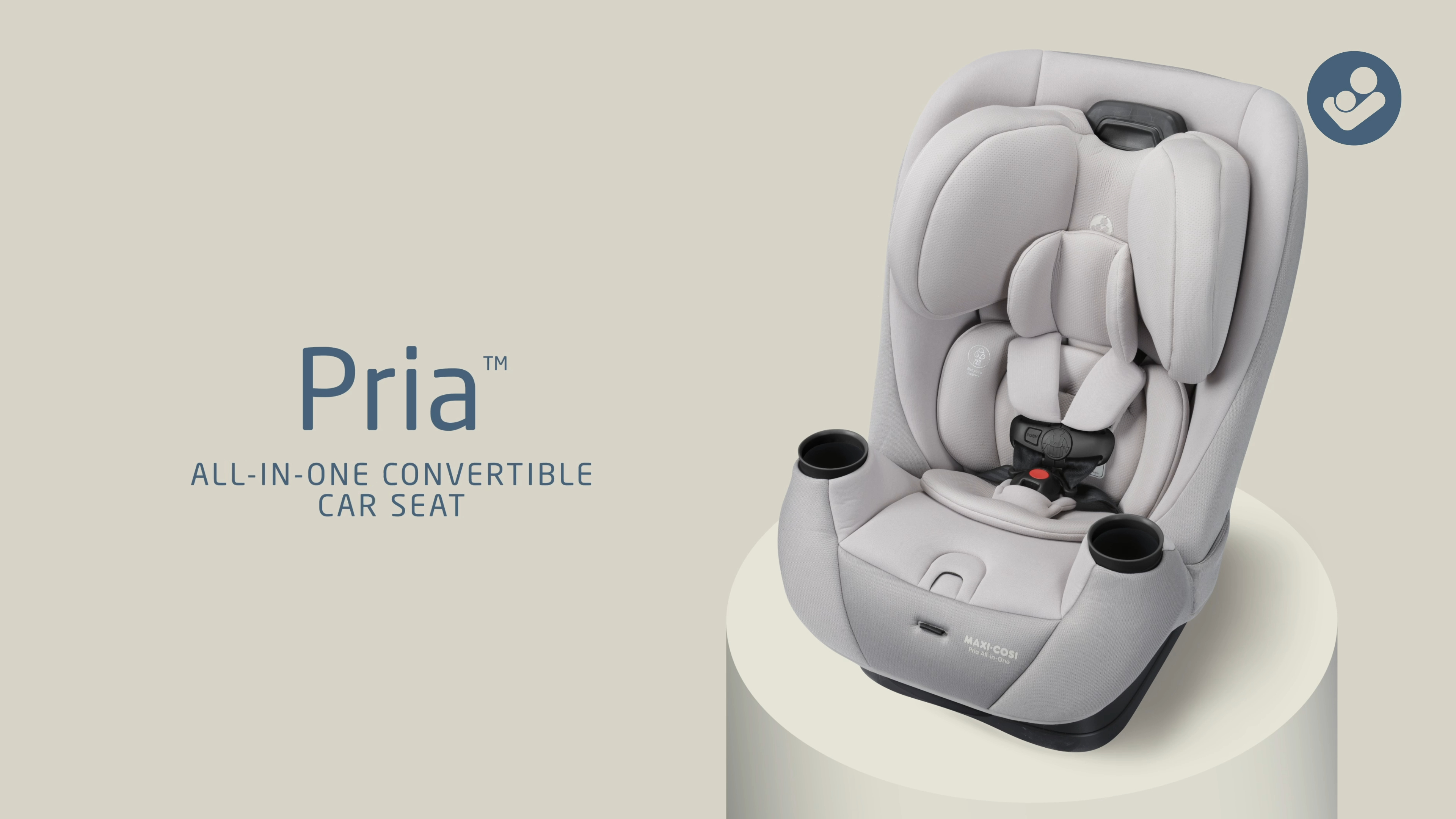 Pria All-in-One Convertible Car Seat with Wheeled Travel Bag Seafaring