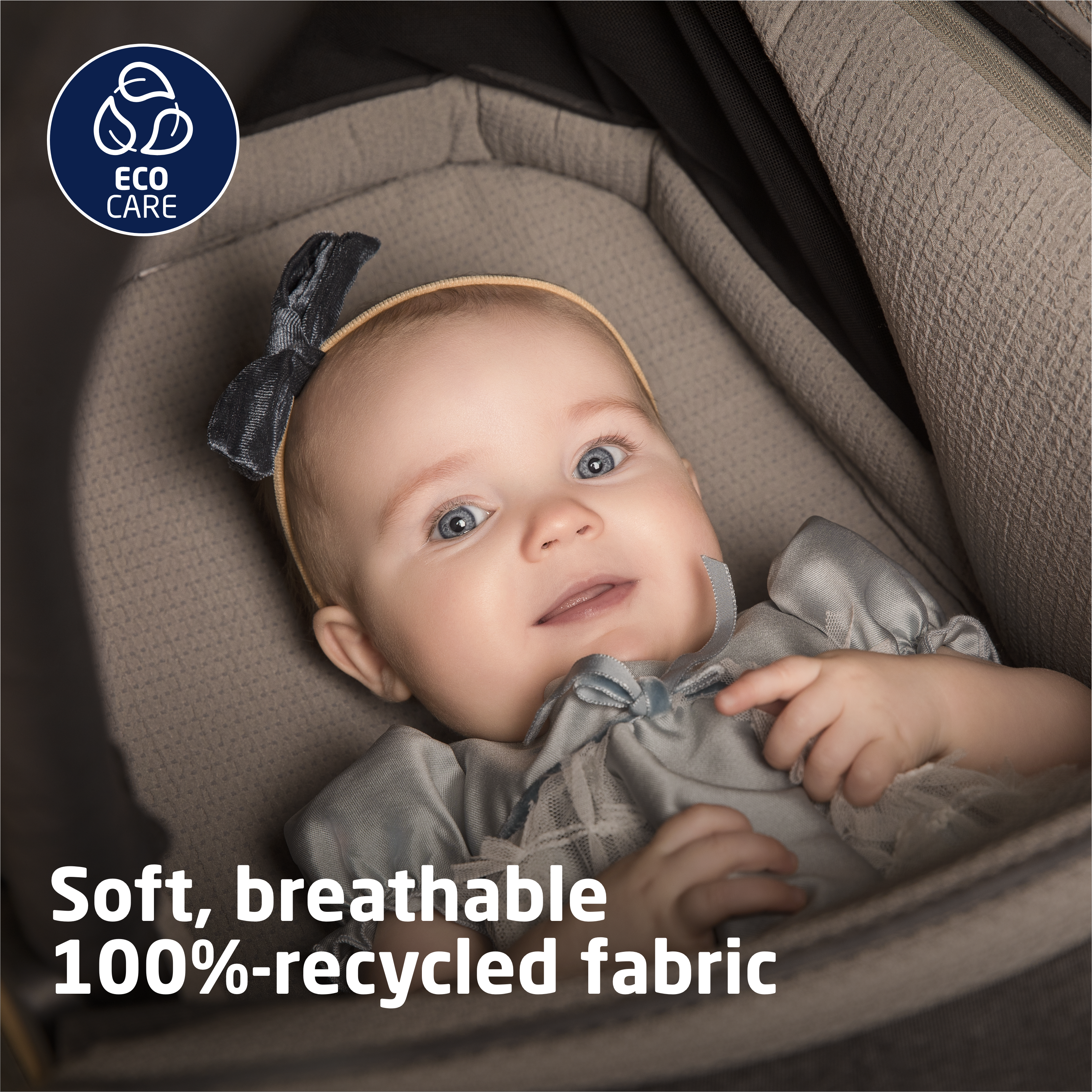 Carriage Accessory - soft, breathable 100%-recycled fabric