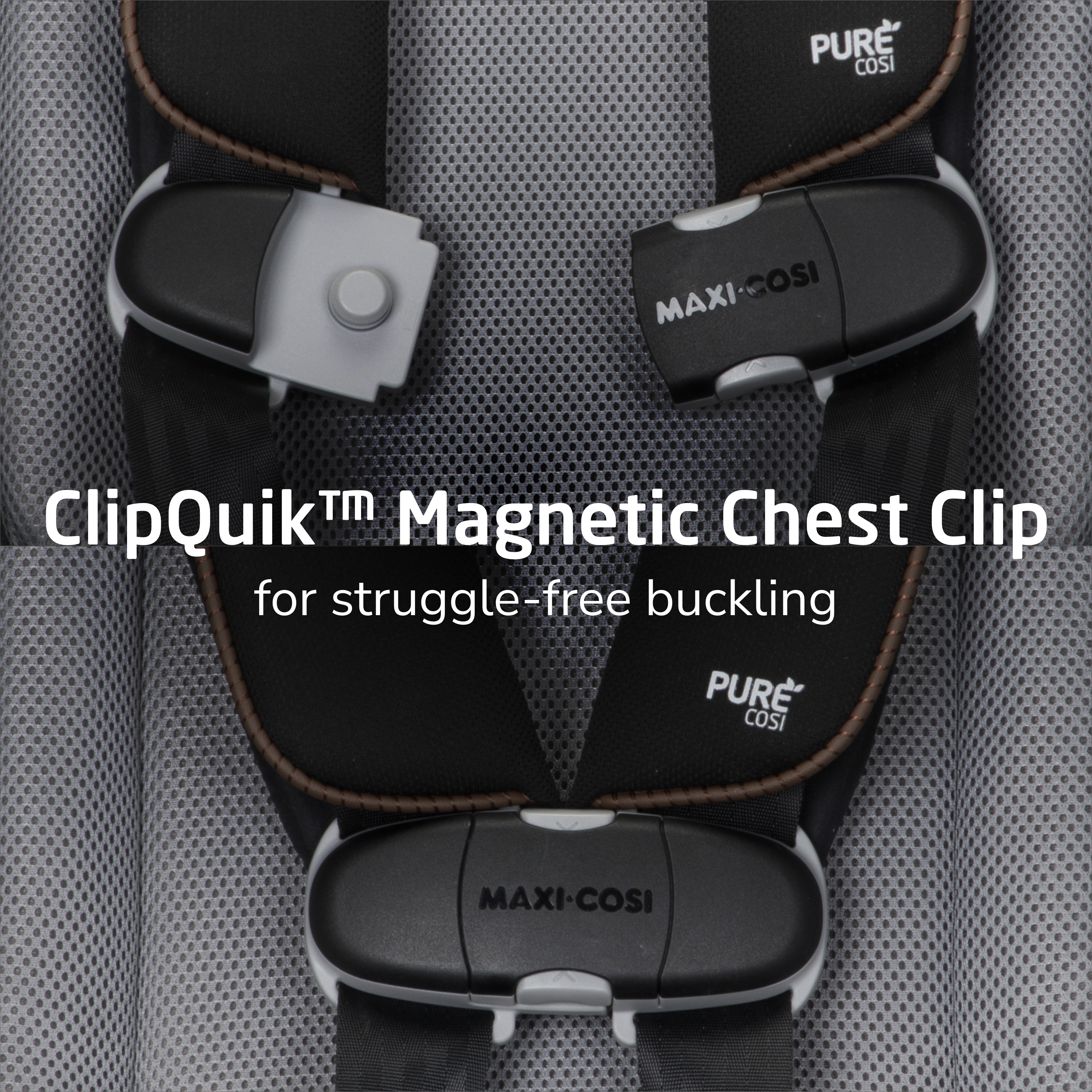 Pria™ Chill All-in-One Convertible Car Seat - ClipQuik Magnetic Chest Clip for struggle-free buckling