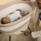 Starling Smart Bassinet - baby lying in bassinet