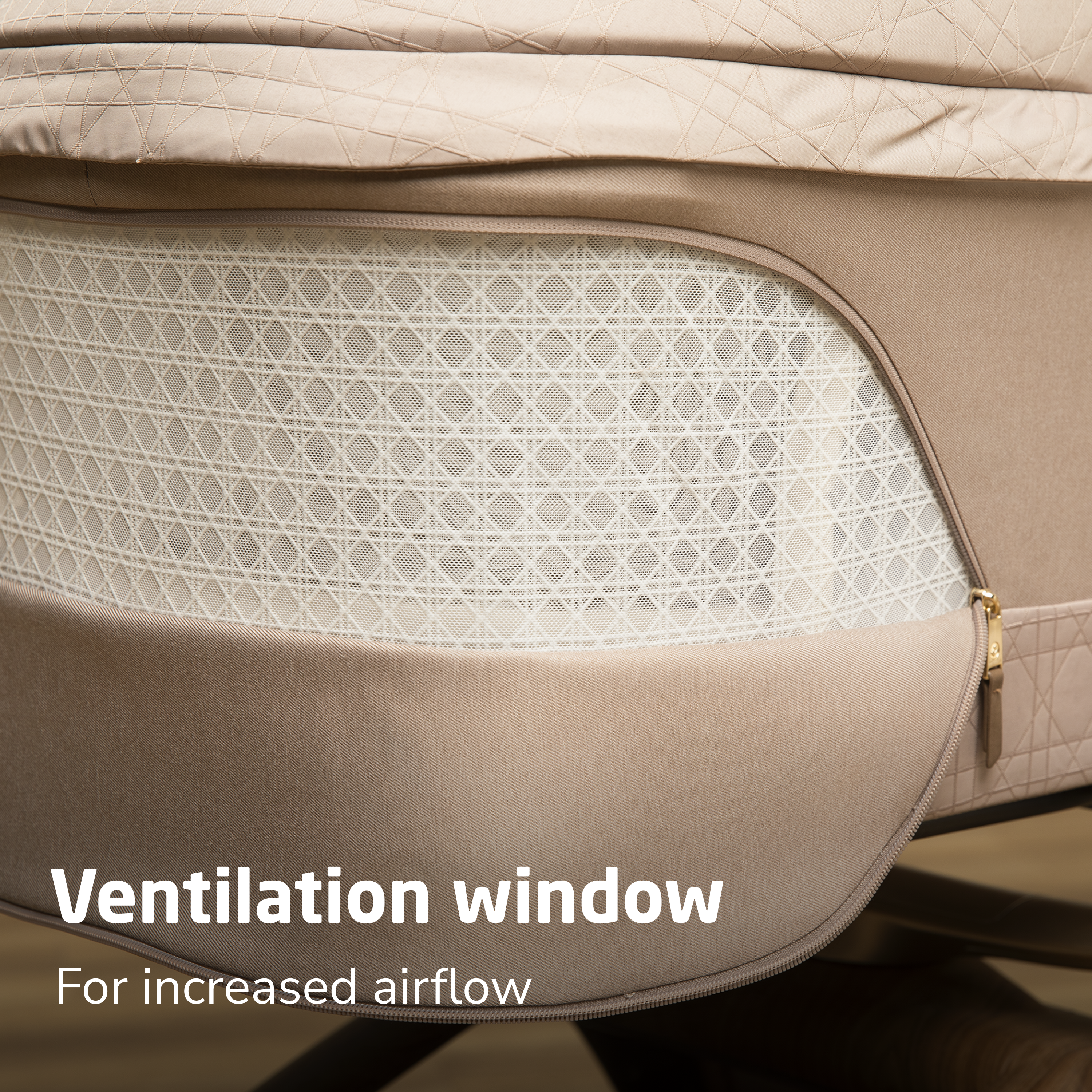 Carriage Accessory - ventilation window for increased airflow