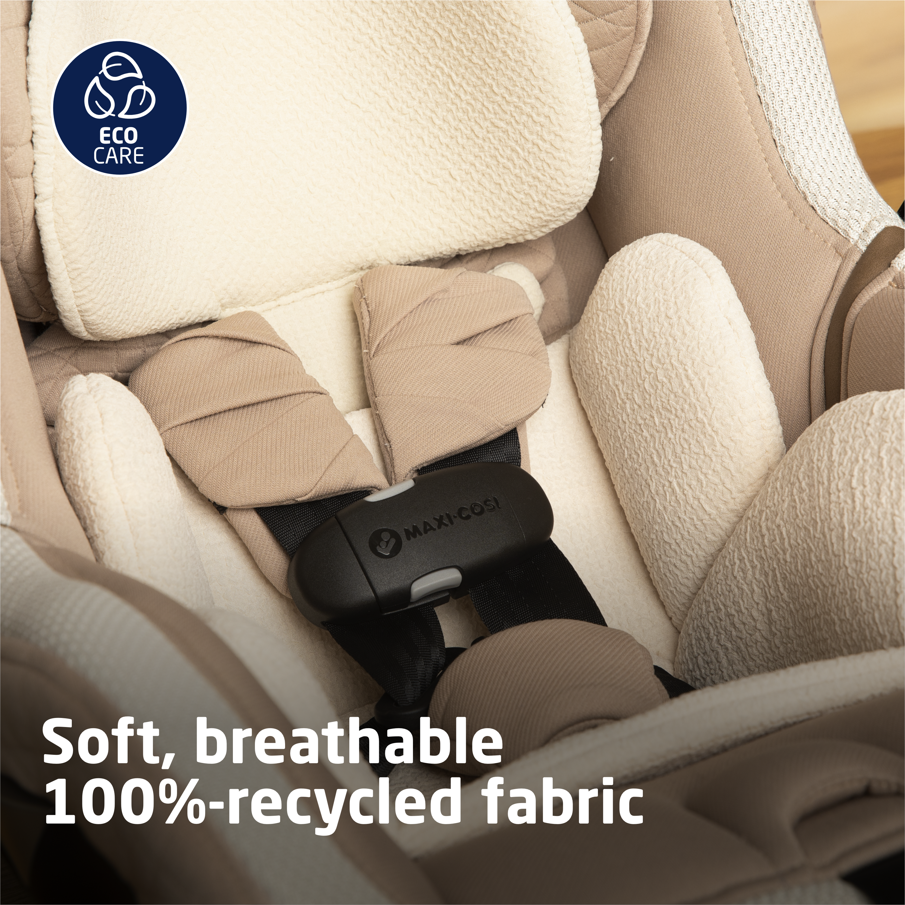 Peri™ 180° Rotating Infant Car Seat - soft, breathable 100%-recycled fabric