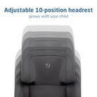 Tanza Belt-Positioning Booster Car Seat - adjustable 10-position headrest grows with your child