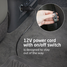 Pria™ Chill All-in-One Convertible Car Seat - 12V power cord with on/off switch is designed to stay out of the way