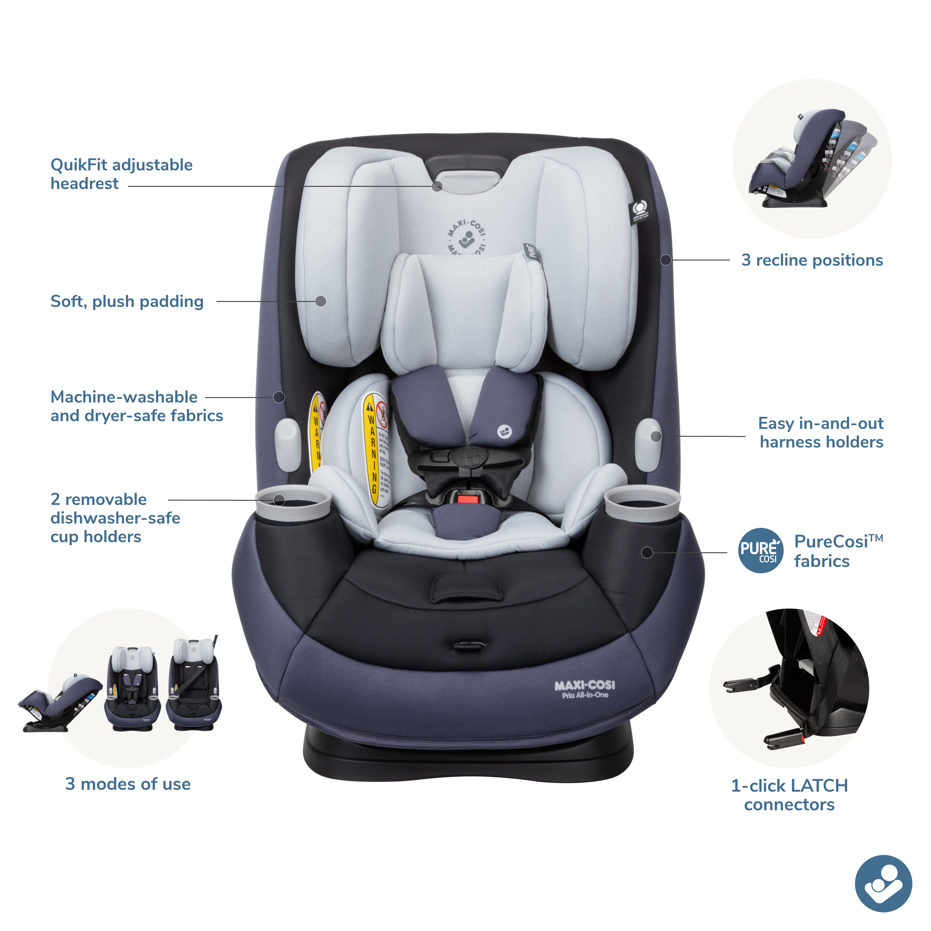 Maxi-Cosi Pria™ All-in-One Convertible Car Seat
