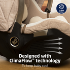 Peri™ 180° Rotating Infant Car Seat - designed with ClimaFlow technology to keep baby cool