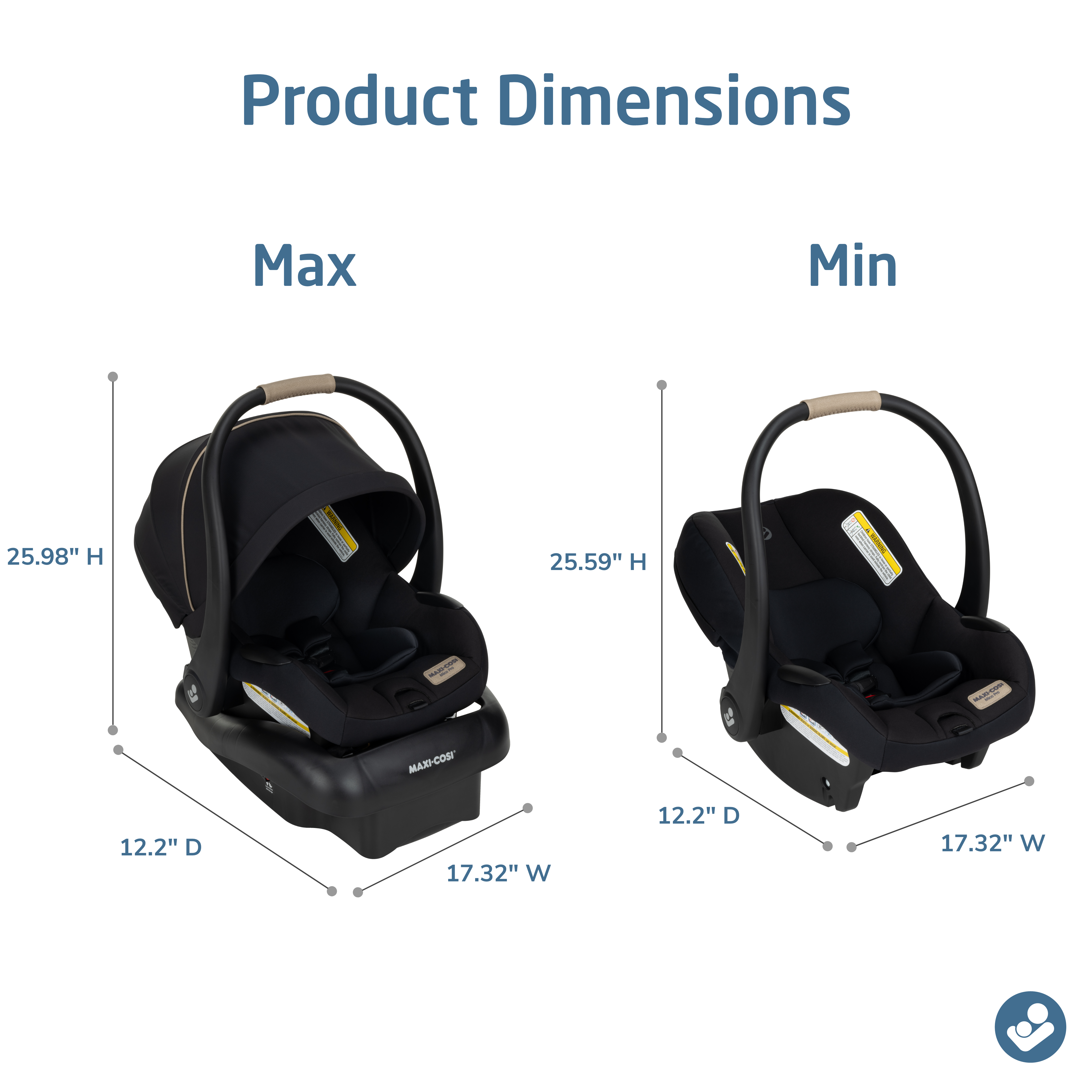 Maxi-Taxi XT Ultra Compact Travel System with Mico® Pro Infant Car Sea – Maxi-Cosi