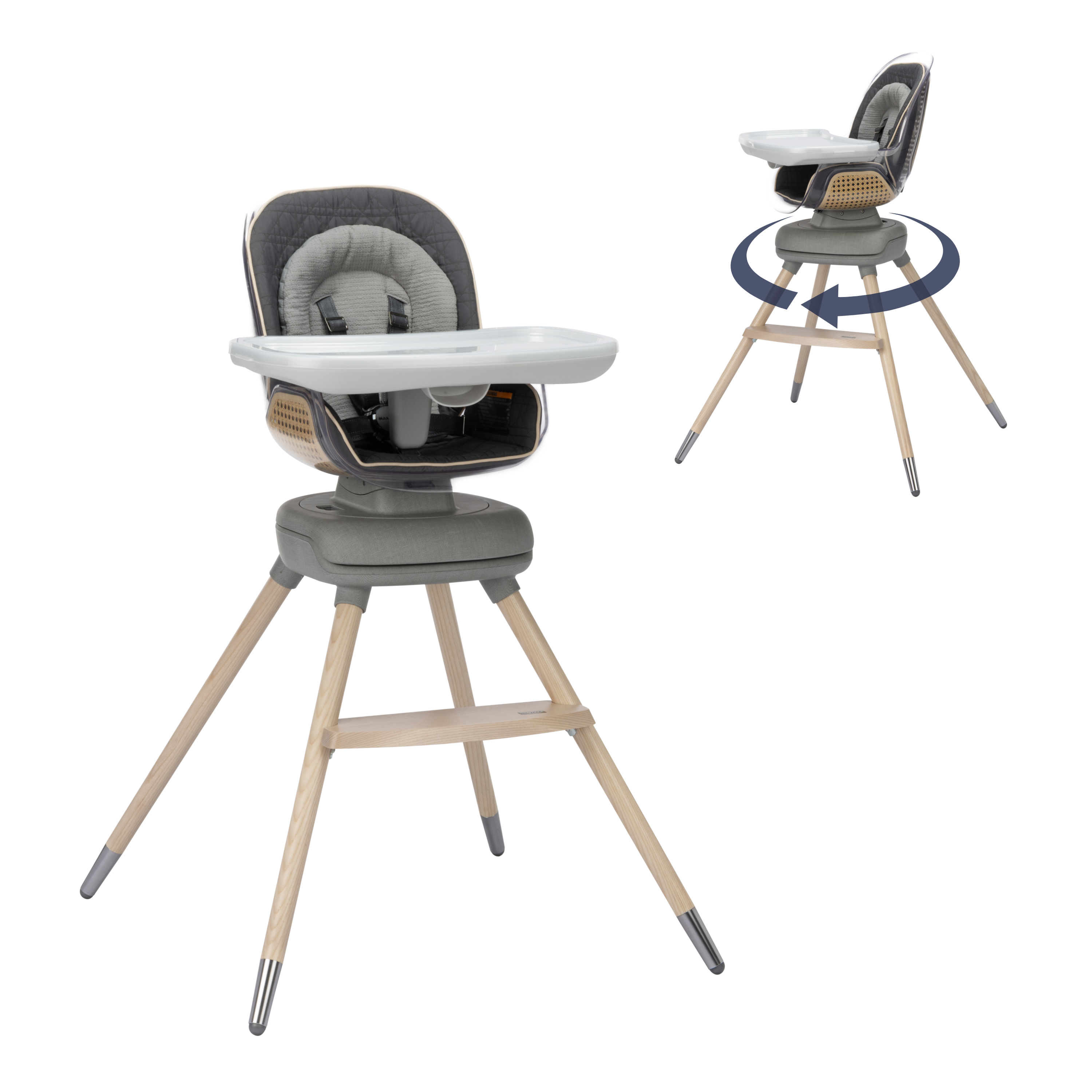 Kiskadee 360° Rotating High Chair - Onyx Heritage